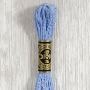Blå nuancer moulinégarn