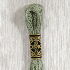 Dæmpet grønne nuancer moulinégarn