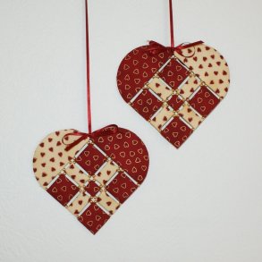 Julehjerte med perler