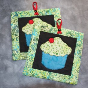 Grydelapper med cupcakes