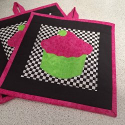 Grydelapper med cupcakes