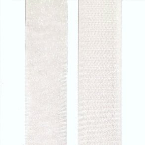 Velcro - 1/2 meter hvid