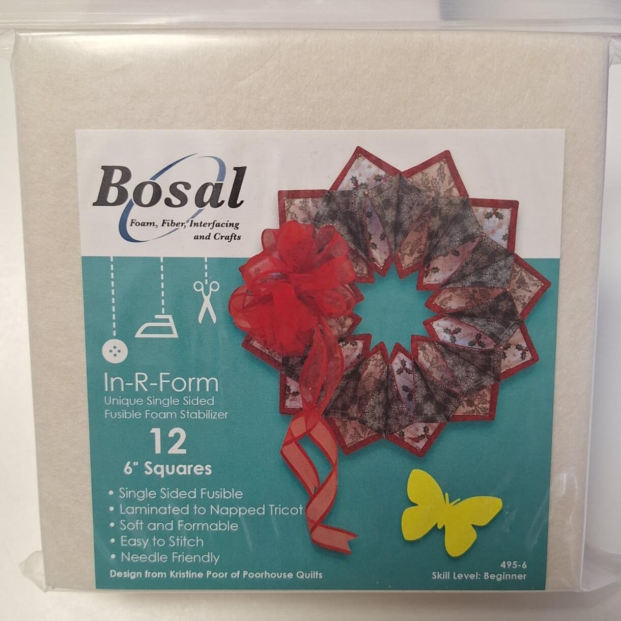 Bosal In-R-Form kvadrater til fold'n Stitch Wreath