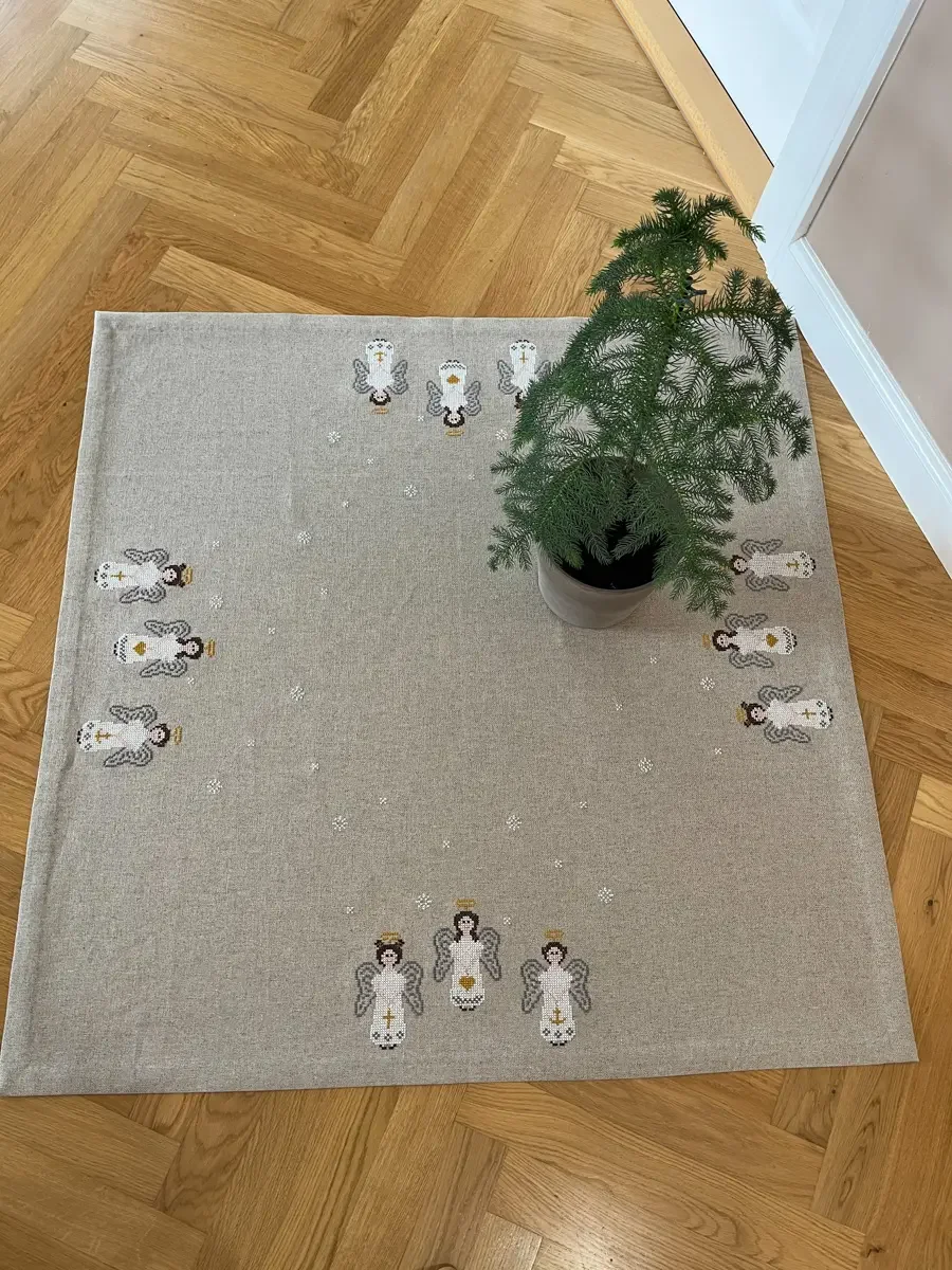 Lille juletrstppe - Engle