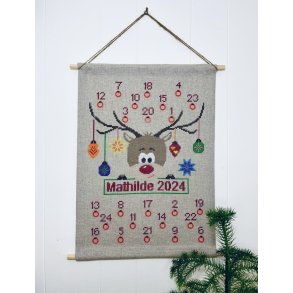 Christmas with Rudolph julekalender 38 x 56 cm