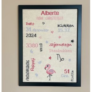 F�dselsminde - Flamingo