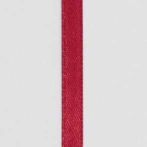10 m Satinbnd - Mrk rd 6 mm