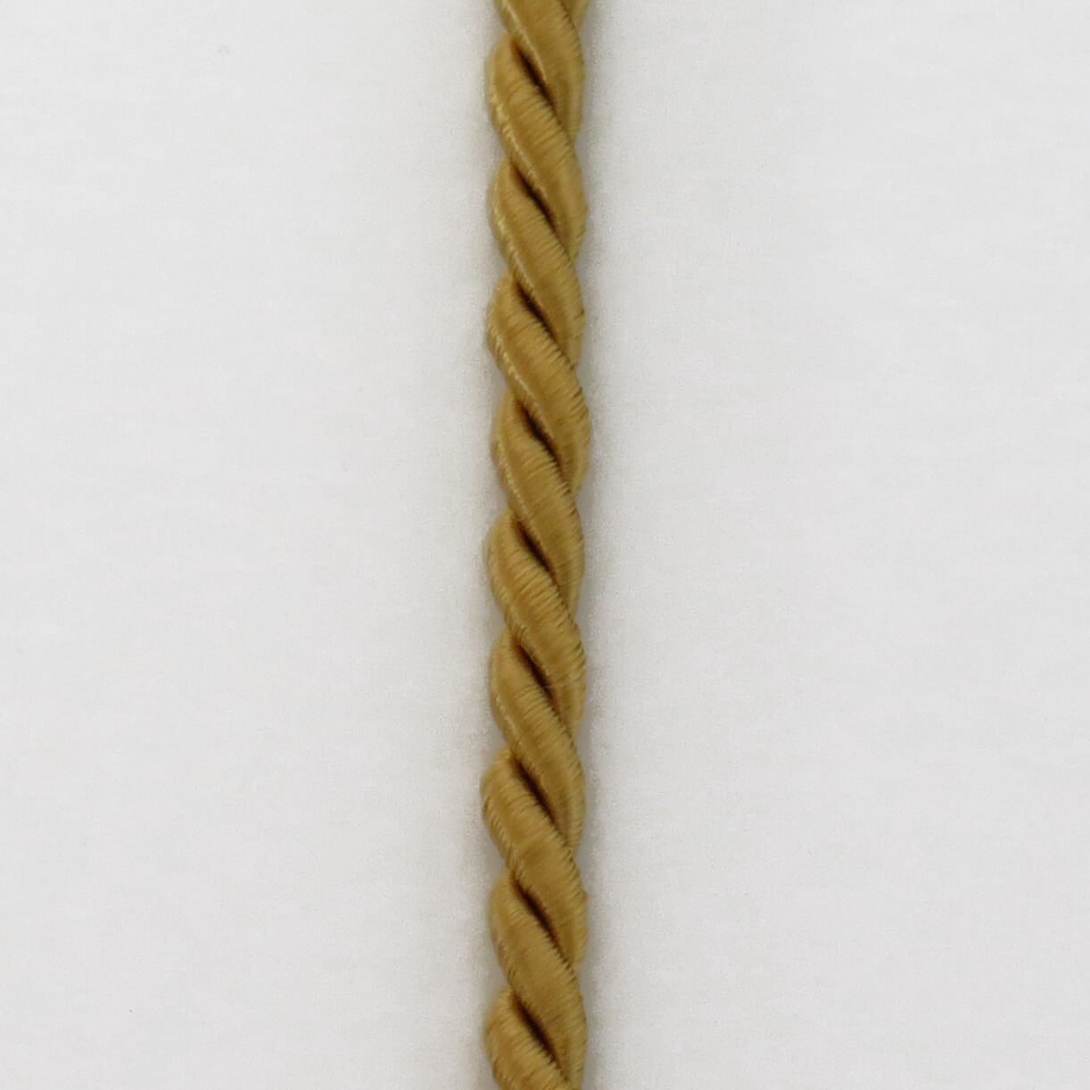 Silkesnor 3,5 mm - gylden - 1 meter