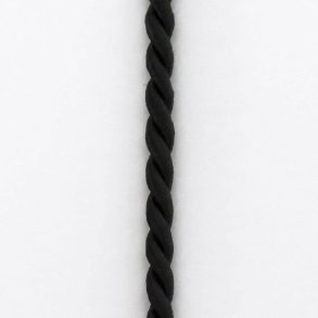 Silkesnor 3,5 mm - sort - 1 meter