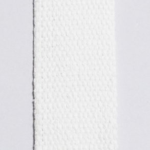 Bomuldsgjord 30 mm - hvid - 1/2 m