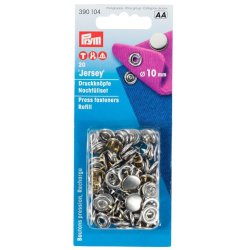 Jersey trykknapper - 10 mm rund