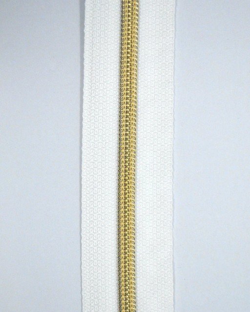 6 mm lynl�s i meterm�l - hvid/guldlook