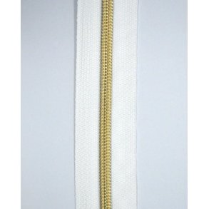 6 mm lynl�s i meterm�l - hvid/guldlook
