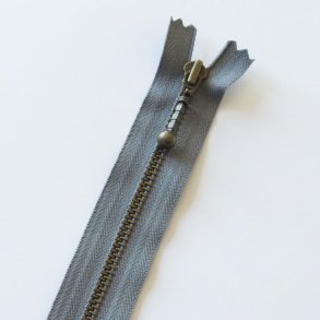 YKK 4 mm antik messing lynls 20 cm - Gr