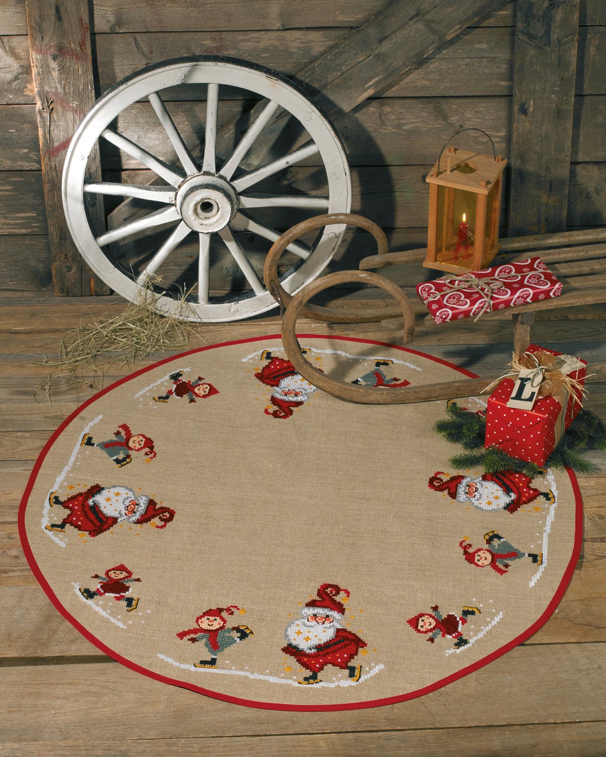 Sk�jtel�b - juletr�st�ppe broderikit