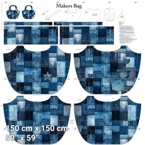 Makers Bag - Taskepanel - Bl� denim