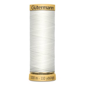 Gtermann 100 m bomuld - farve 5709 hvid