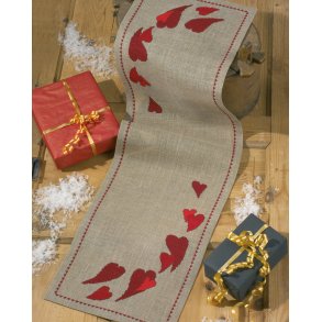 Hjerter til jul - broderikit