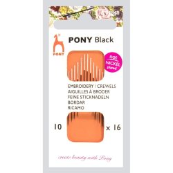 Pony synle - Broderi med stort je