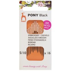 Pony synle - Broderi med stort je