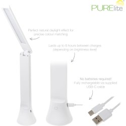 2 i 1 lampe - opladelig