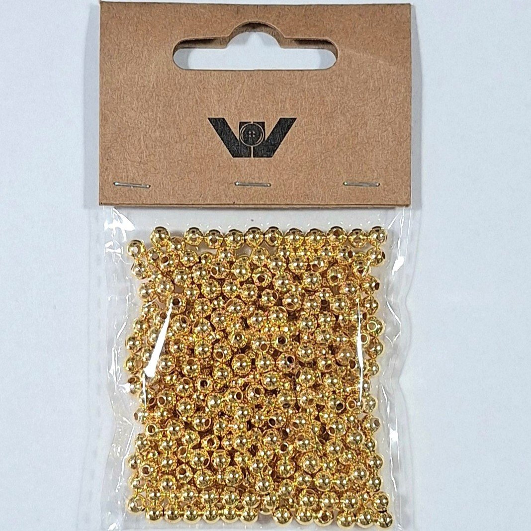 Voksperler 4 mm - guld