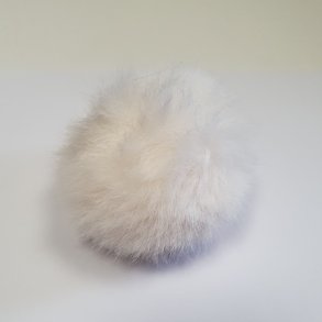 Acryl pelskvast - Hvid