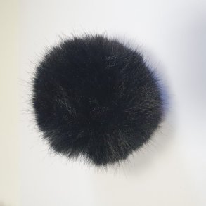 Acryl pelskvast - Sort