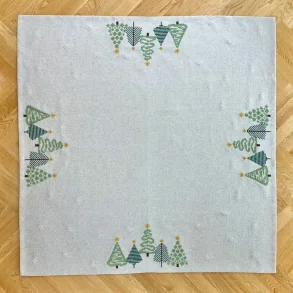 Grn jul med stil - juletrstppe 140 x 140 cm
