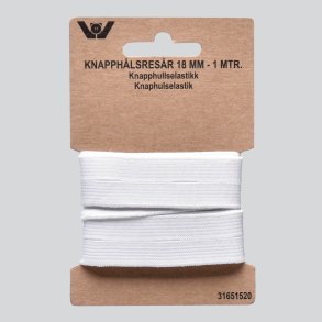 Elastik med knaphuller - 1 meter