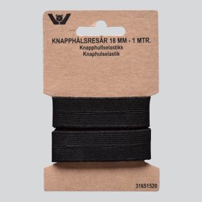 Elastik med knaphuller - 1 meter
