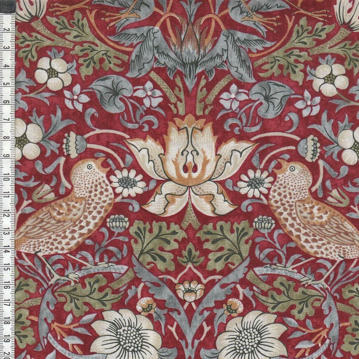 Strawberry Thief - Red - William Morris