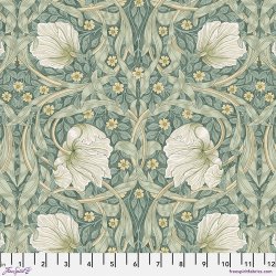 Small Pimpernel - olive - William Morris