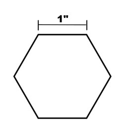 Hexagoner 1" - 600 stk.