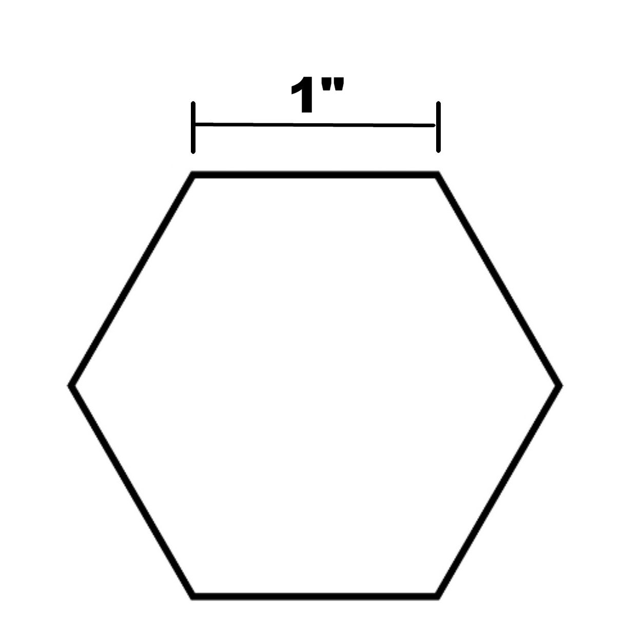 Hexagoner 1" - 100 stk.