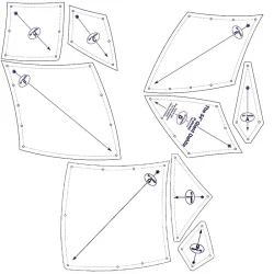 Giant Dahlia skabelonst