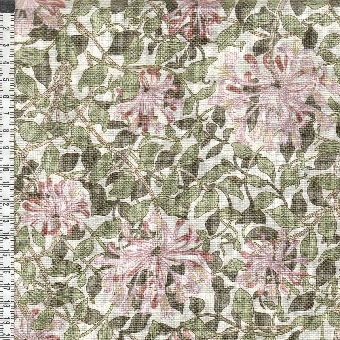 Honeysuckle - Green - William Morris