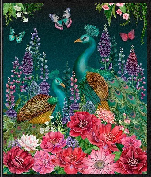 Wild Garden - Panel 93 x 110 cm