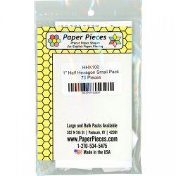 Halve hexagoner 1" - 75 stk.