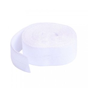 Fold over elastik - Hvid
