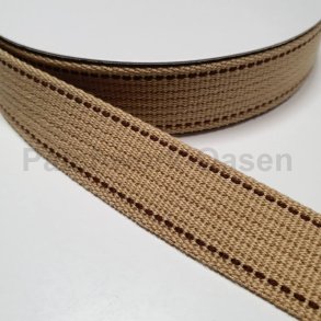Gjordbnd 25 mm - Beige - 1/2 meter