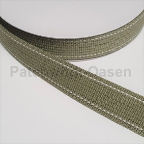 Gjordbnd 25 mm - Stvet grn - 1/2 meter