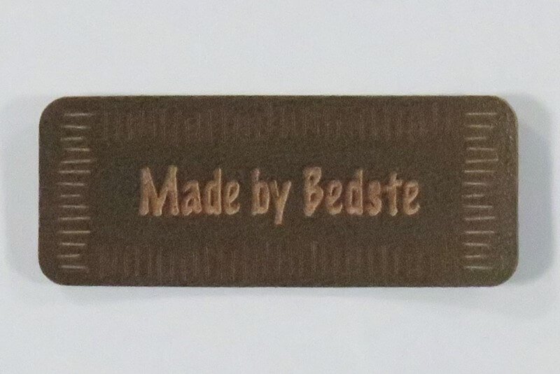 Mrke "Made by Bedste" brun - 2 stk.
