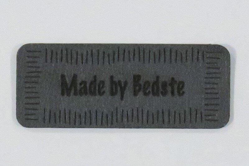 Mrke "Made by Bedste" gr - 2 stk.