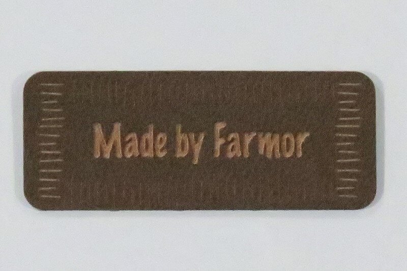 Mrke "Made by Farmor" brun - 2 stk.