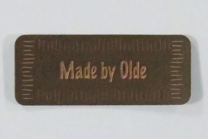 Mrke "Made by Olde" brun - 2 stk.