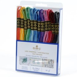 Moulingarn sampak med 12 farver - Multicolor