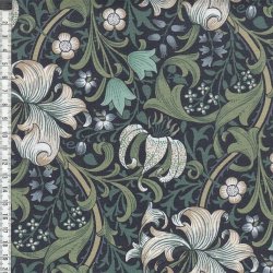 Golden Lily - Navy - William Morris