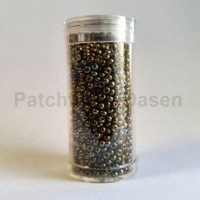 Rocailles perler 9/0 - Metallic med changerende farveskr