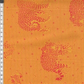 Tula Pink - Lil Jaguars - Papaya